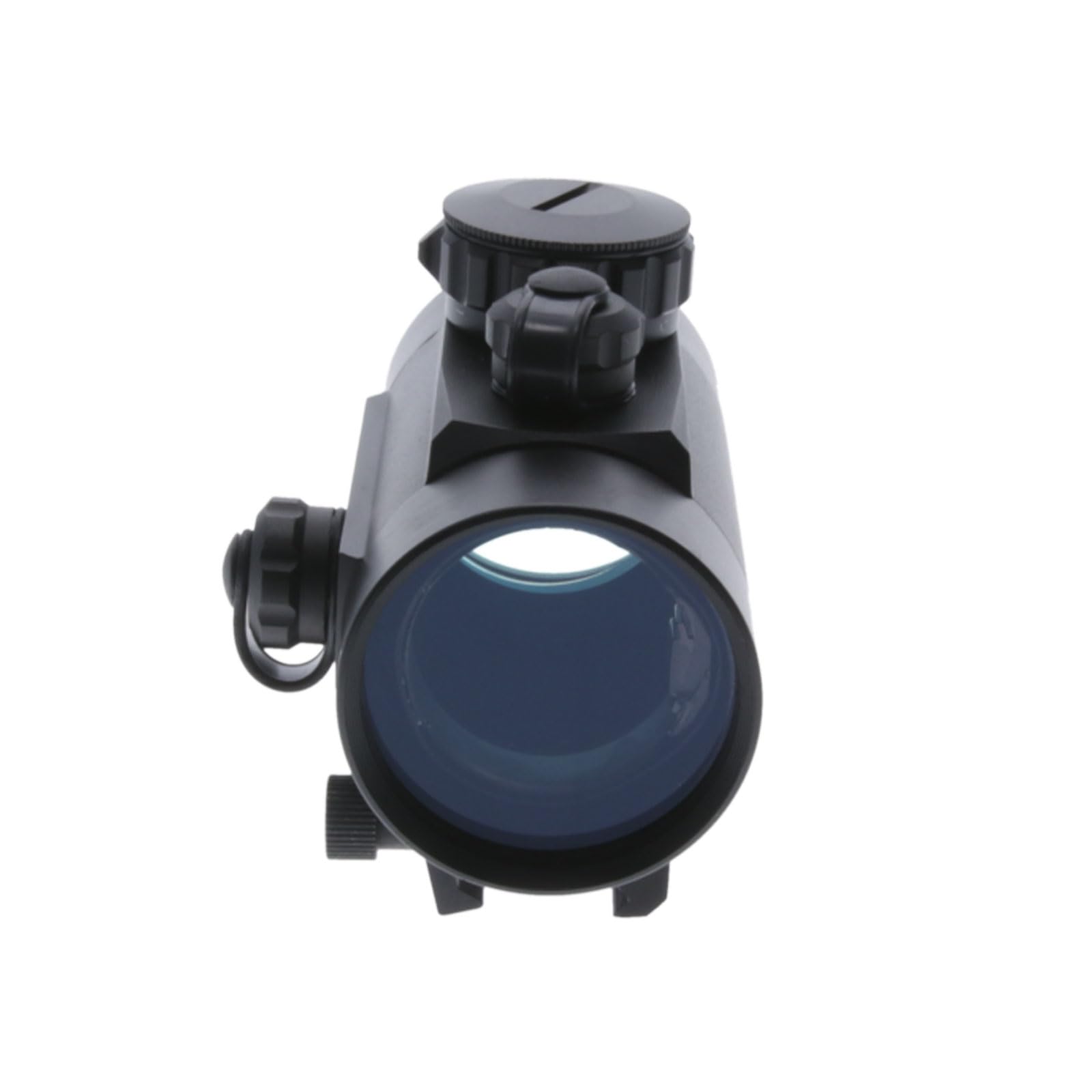 1x40mm TRUGLO Traditional 5-MOA Hunting Durable Lightweight Waterproof Fogproof Shock Resistant Adjustable Aluminum Red-Dot Sight Flip-Up Lens Caps Included