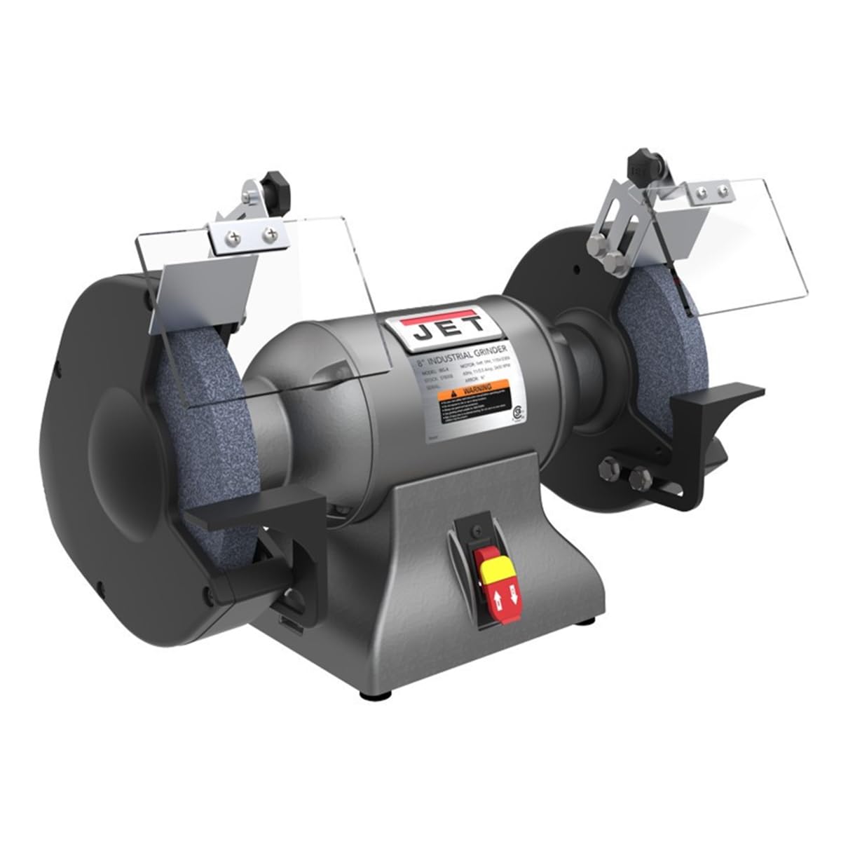 JET 8-Inch Bench Grinder Industrial, 3600 RPM, 1 HP, 115V 1Ph (IBG-8)