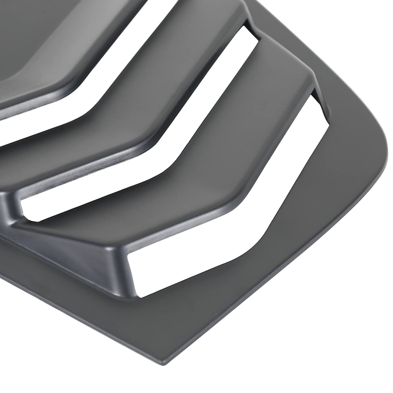 Quarter 3-Vent Style Black Spec-D Tuning Side Window Louvers Cover 2PC Compatible with Dodge Charger 2011-2021