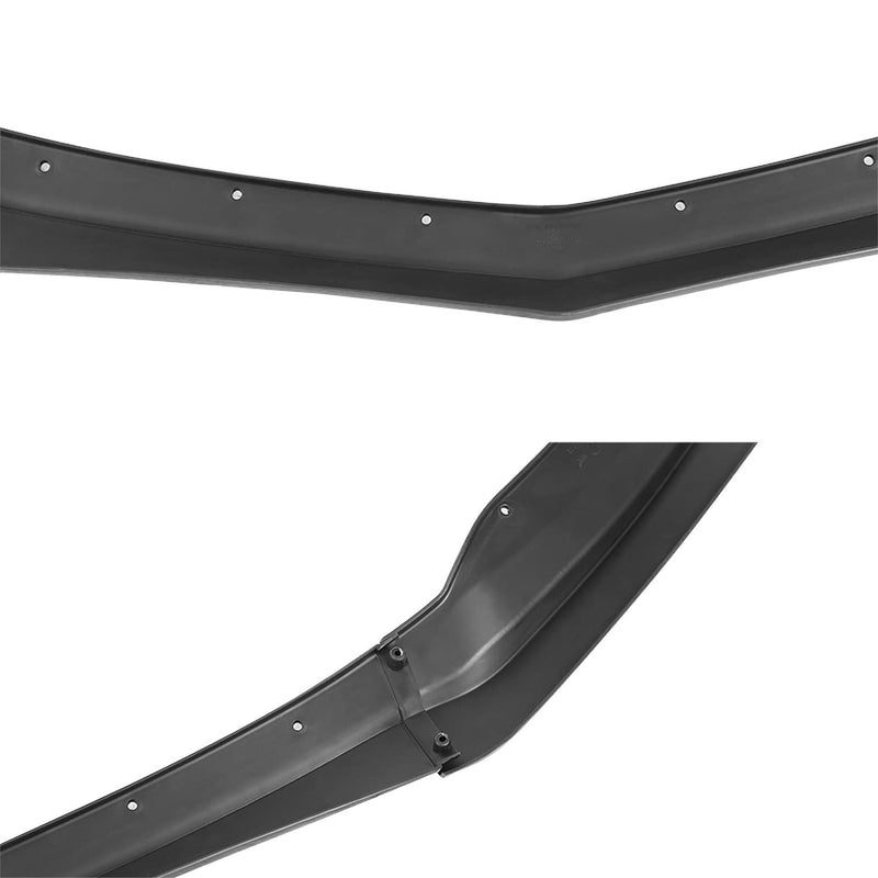 Glossy Black PP Spec-D Tuning Front Bumper Lip Spoiler Splitter 3PC Compatible with 2015-2018 Cadillac ATS