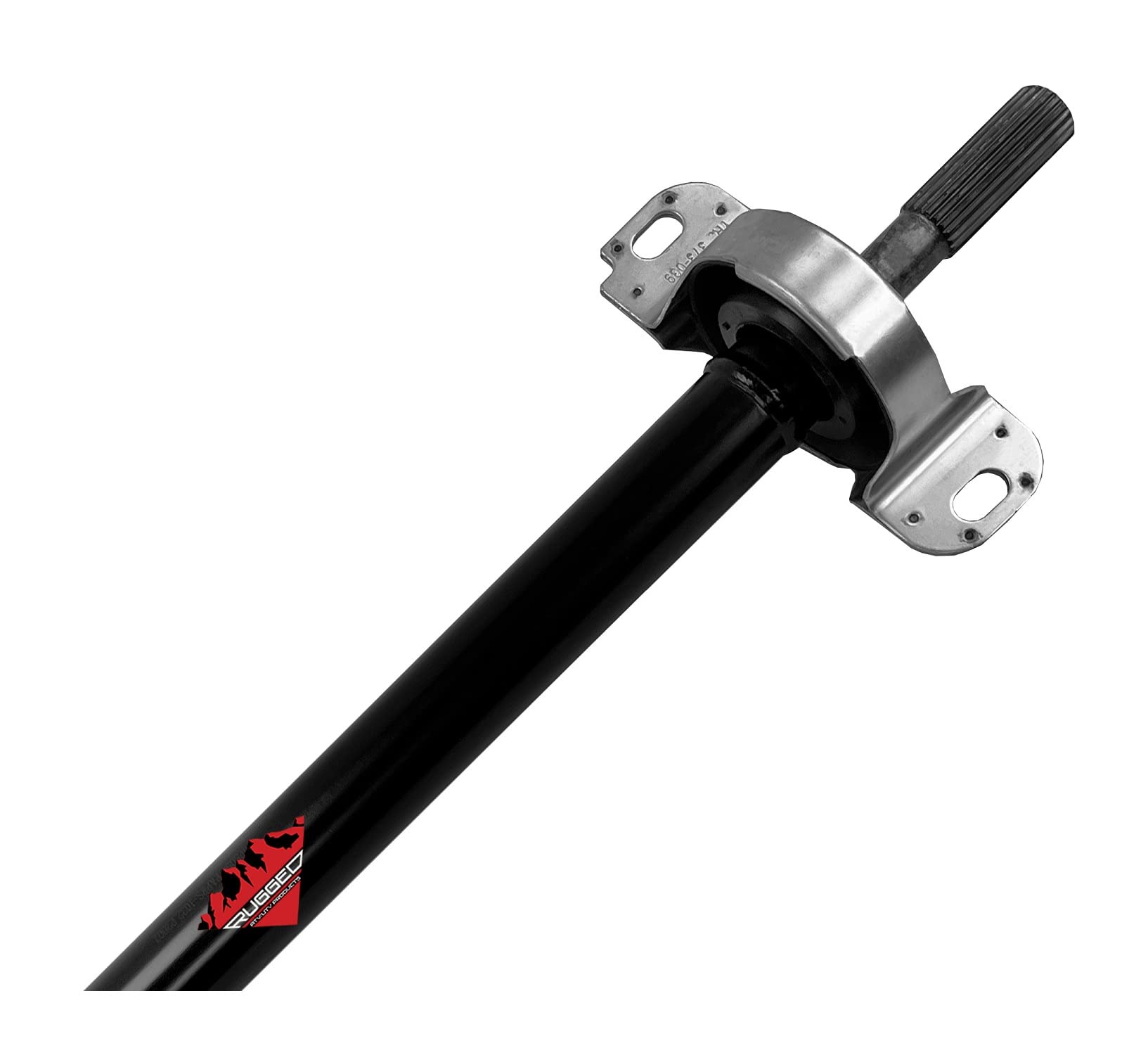 Front Rugged Propeller Shaft for (2019-21) Polaris RZR Turbo S, In Heat Treated Carbon Steel & Powder Coated Black Shafts for Extreme Durability, U-Joints Greased Fittings OEM: 1334136