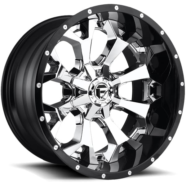 Chrome Wheel Fuel Offroad D24620008247 with Painted (20 x 10. inches /8 x 165 mm, -18 mm Offset)