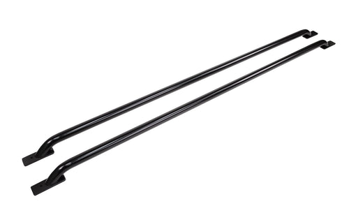 Stake Pocket Bed Rails Go Rhino | Mild Steel, Black | 8075B | Fits 2007-2013 Chevrolet Silverado & GMC Sierra w/ 6.5' Bed