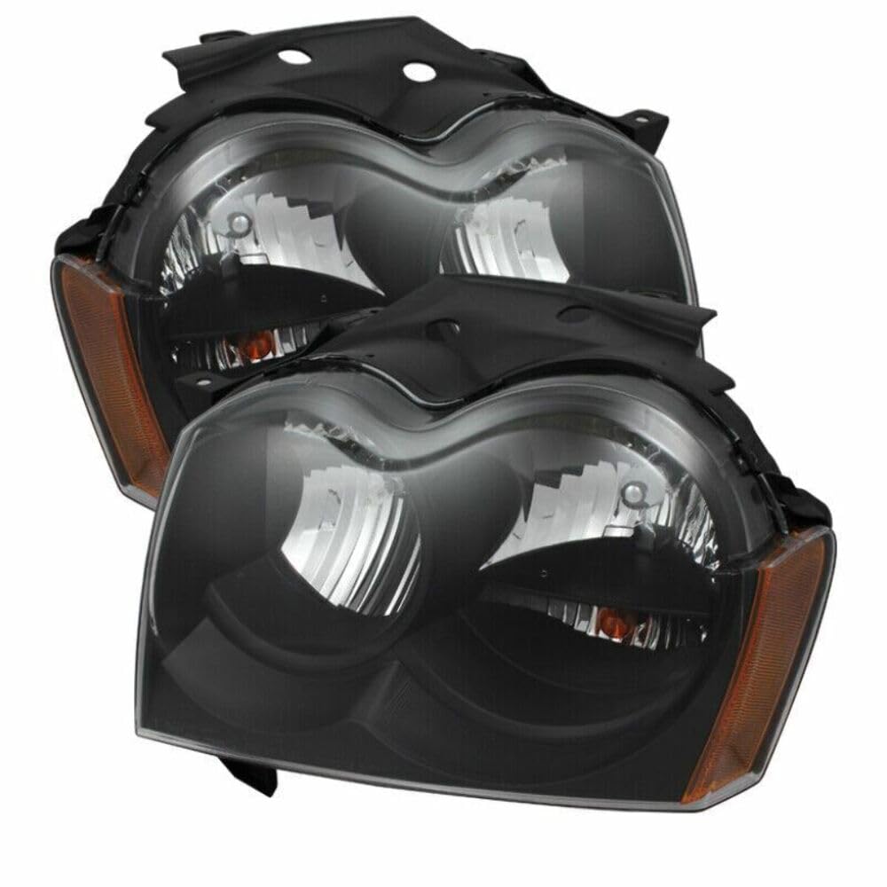 Crystal xTune Headlights Black/Clear 9023248 Auto