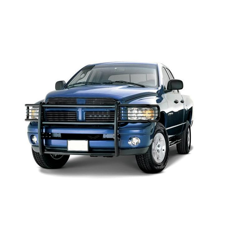 Modular Black Black Horse Grille Guard Compatible with 2003-2006 Chevrolet Silverado 1500|2007-2007 Chevrolet Silverado 1500 HD Classic-17GT25MA