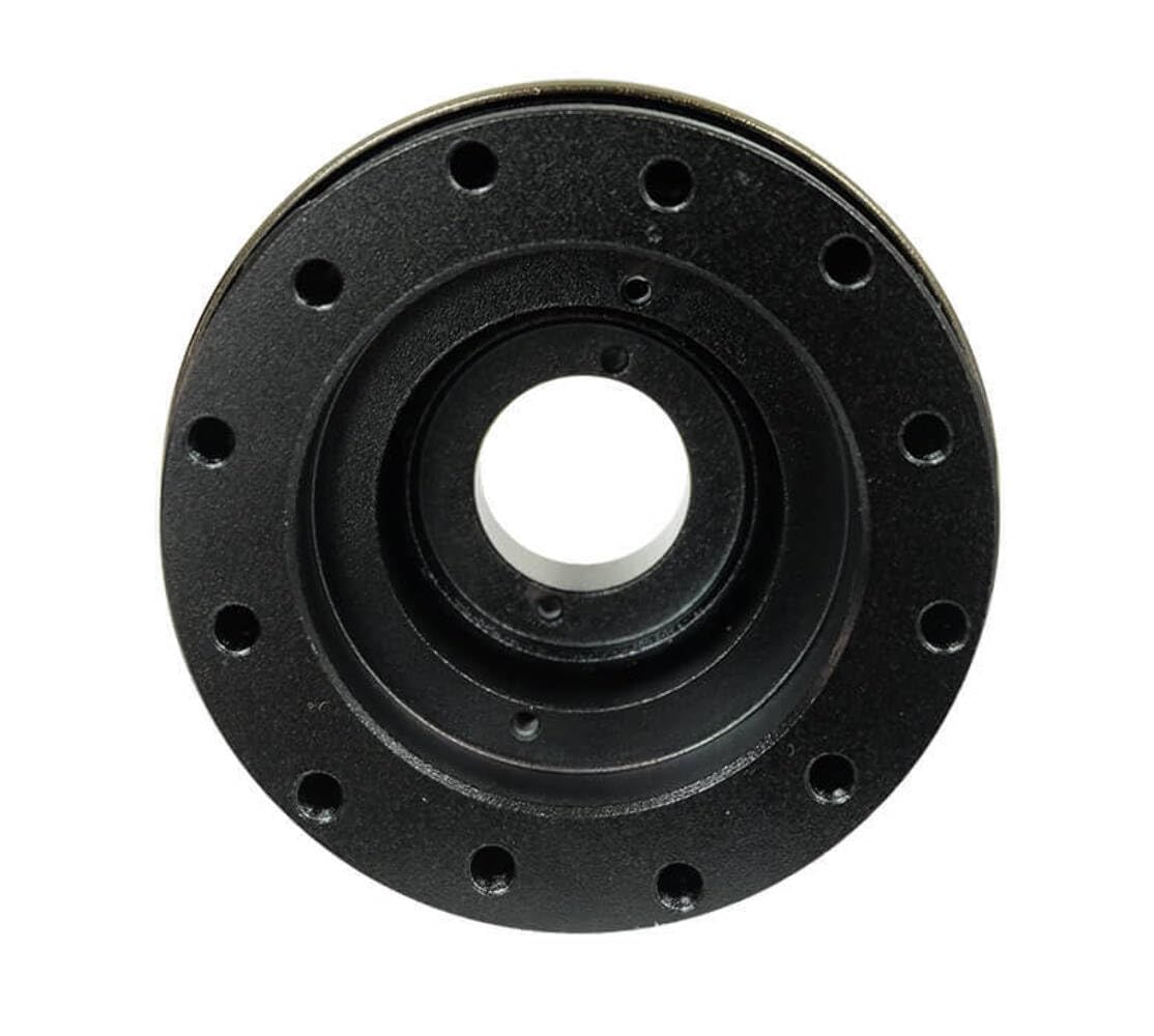 NRG Innovations Gen 2.0 NRG-SRK-200-1BK Steering Wheel Quick Release Adapter 6-Hole, Black Body/Chrome Ring SFI SPEC 42.1, 5" Shorter than standard Quick Release