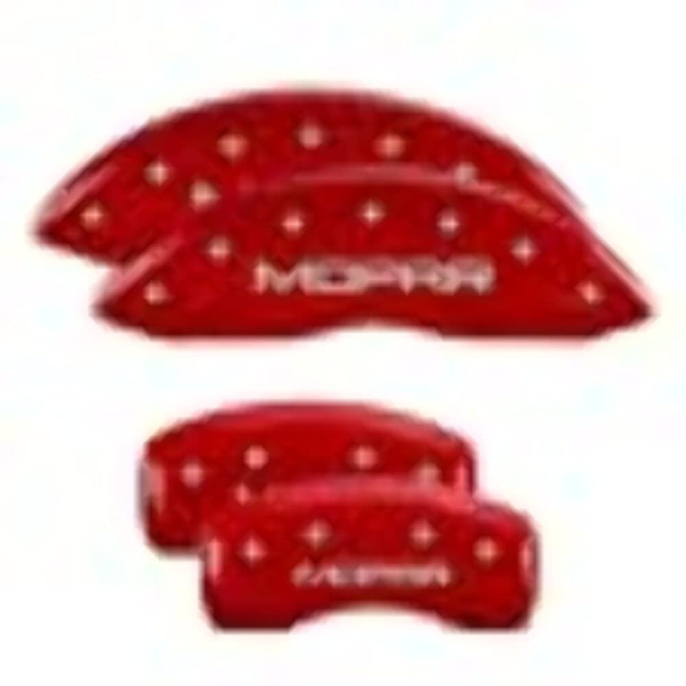 Brake Caliper Covers MGP Compatible with 2020+ Gladiator (Red - Mopar)