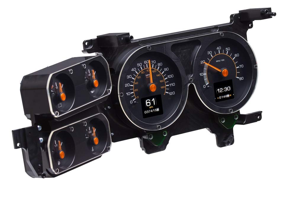 Dakota Digital Retrotech RTX-79C-PU-X Gauge Instrument System Compatible with 1973-87 Chevy Pickup, 1973-91 Chevy Blazer, GMC Jimmy and Suburbans. Styled after 1979-87 Chevy Pickup.