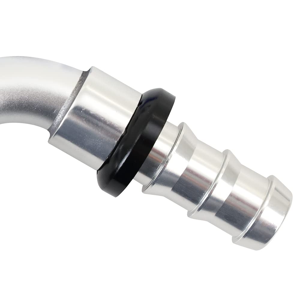 Push-Lock Mishimoto Fitting, 10AN, 120-Degree