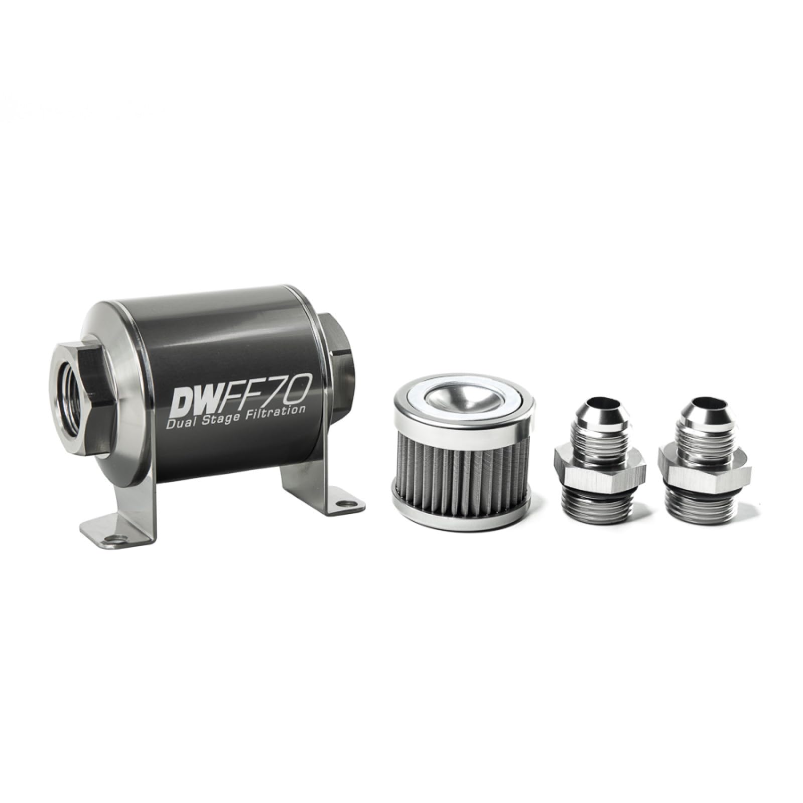 in-line DeatschWerks Fuel Filter and housing kit (8-03-070-040K-8)