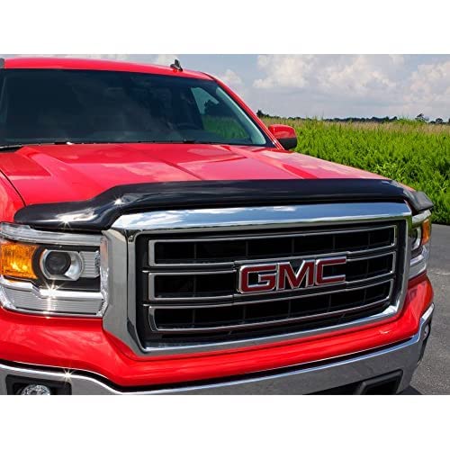 Hoodflector Bug Shield / Hood Protector Auto Ventshade [AVS] | Fits 2014 - 2015 Chevrolet Silverado 1500, 1 pc. | Dark Smoke - 21002