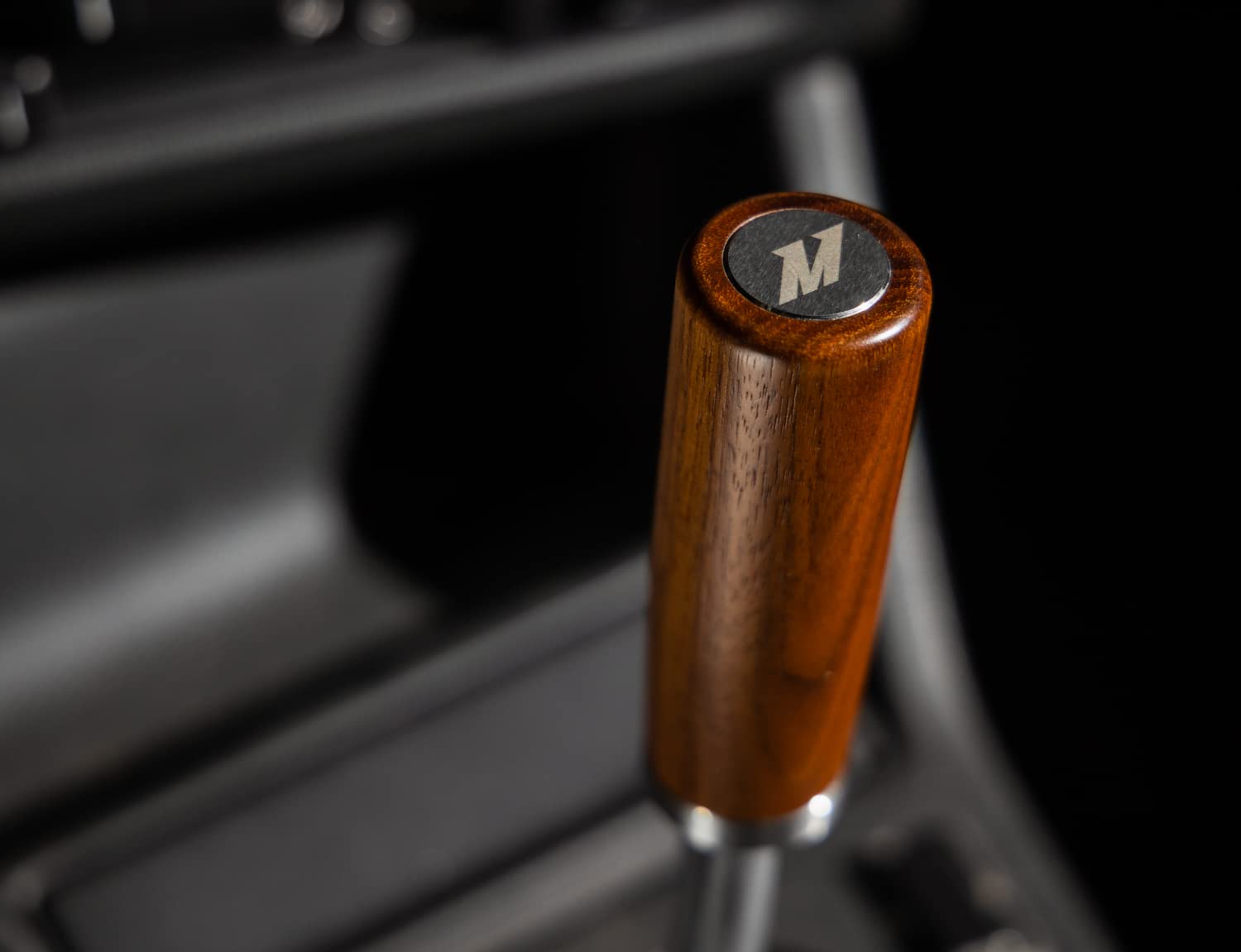 Mishimoto Wood Tall Steel Core Shift Knob, Walnut Wood