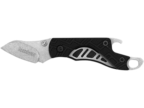 Cinder Kershaw (1025X) Multifunction Pocket Knife, 1.4-inch High Performance 3Cr13 Steel Blade with Stonewashed Finish, Glass Filled Nylon Handle, Liner Lock, Bottle Opener, Lanyard Hole, 0.9 OZ