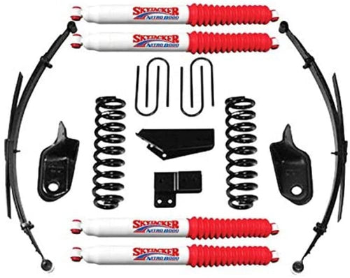 Skyjacker Suspension Lift Kit 186BKS-N w/Shock Nitro Shocks 6 in. Lift Incl. Front/Rear Springs Brackets Rear U Bolt Kit