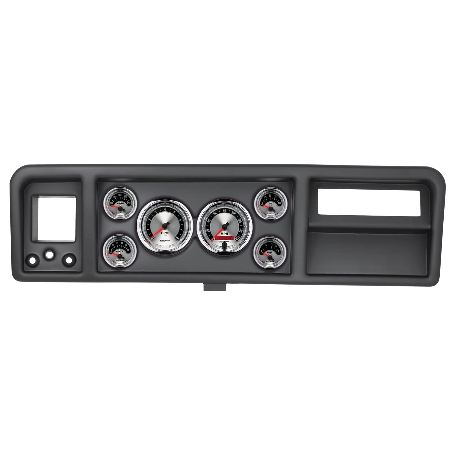 AUTO METER Direct Fit Dash Kit 2146-01, Ford Truck 73-79, Tach/Mph/Fuel/Oilp/Wtmp/Volt, American Muscle