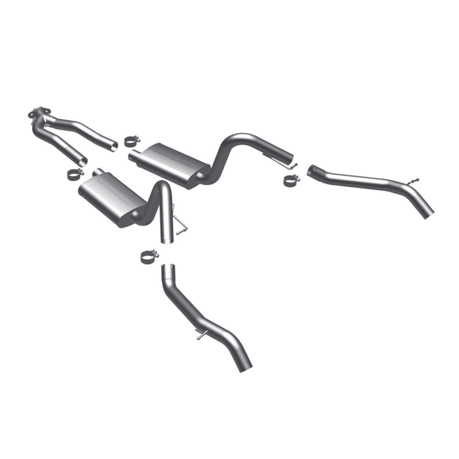 Performance MagnaFlow Exhaust System 16828: Cat-Back, Street Series, Compatible with 1975-1979 Chevrolet Camaro
