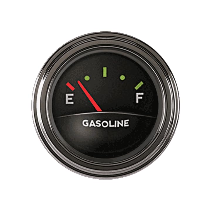 TE12ASLF Classic Instruments Tetra 2-1/8" Fuel Gauge 0-90 Ohm Authentic