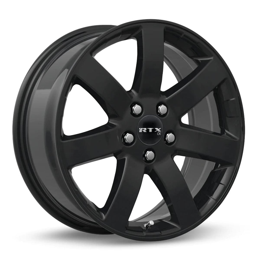 Custom RTX NAGANO Wheel - 17x7.5, 45 Offset, 5x114.3 Bolt Pattern, 64.1mm Hub - Gloss Black Rim