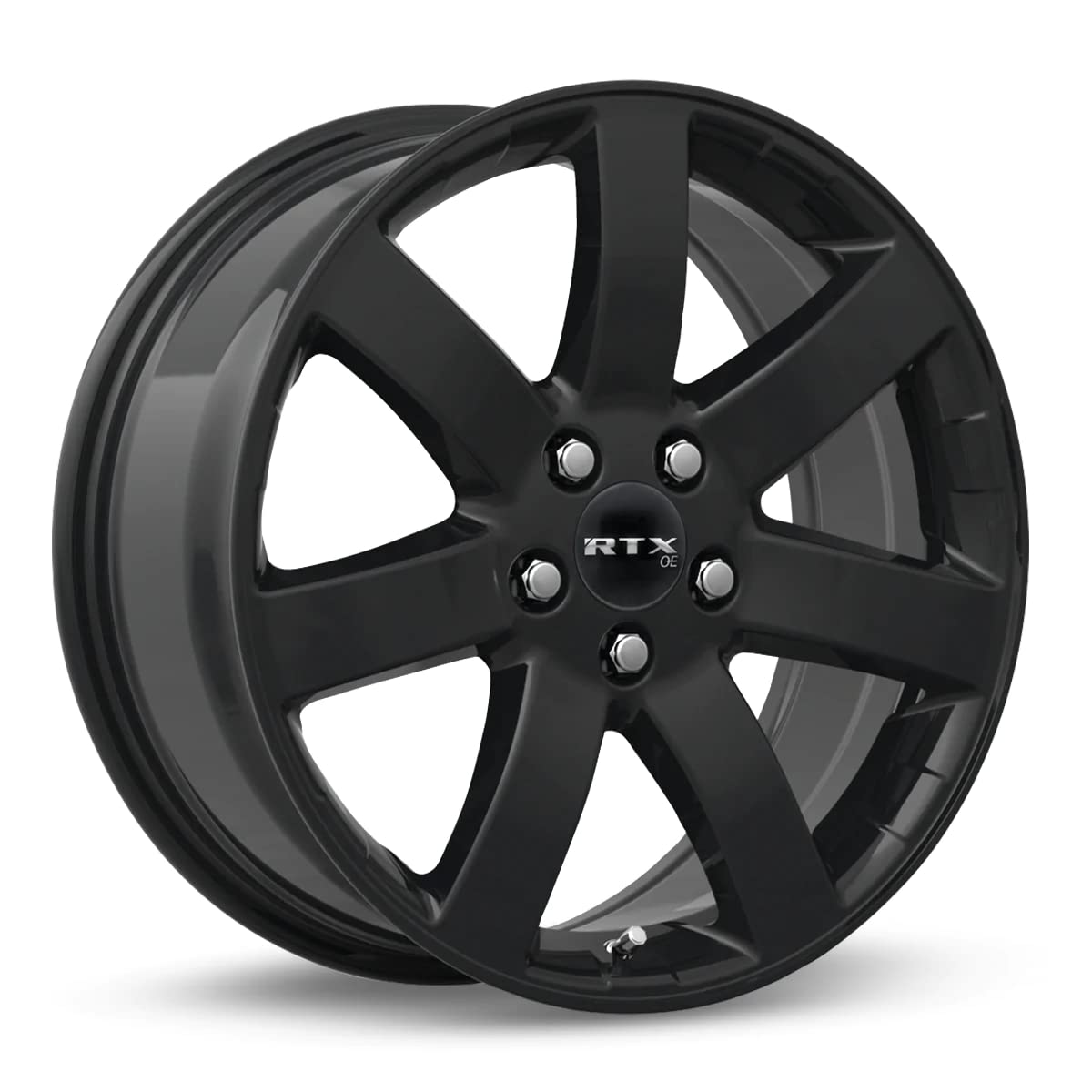Custom RTX NAGANO Wheel - 17x7.5, 45 Offset, 5x114.3 Bolt Pattern, 64.1mm Hub - Gloss Black Rim