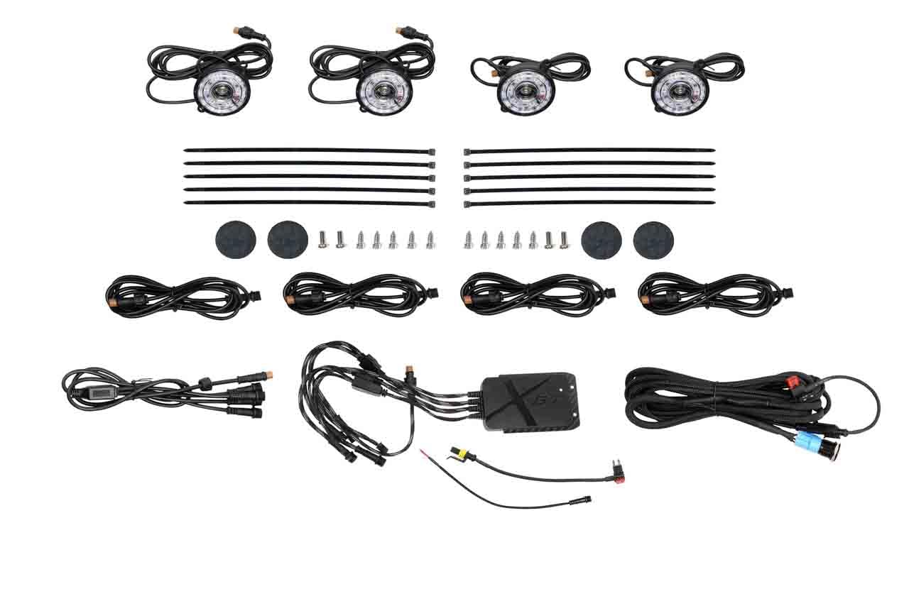 Rock Light Kit: Morimoto XRL20: Rgb Led / 4 Pack