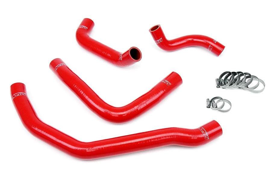 Red HPS 57-1500-RED Silicone Rear Radiator Coolant Hose Kit