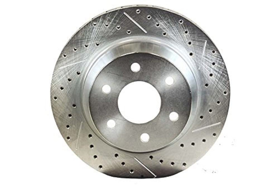 BAER BRAKES Rotor Ring Replacement 6910228-BKCZ (Rear 14" 1.180" Thick Slot Drill W/Zinc Drivers Side), 1 Pack