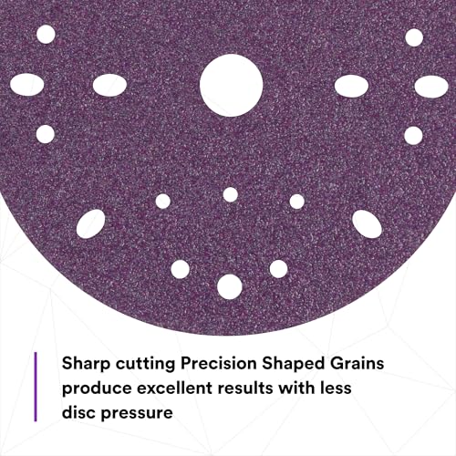 3M™ Cubitron™ II Clean Sanding Hookit™ Abrasive Disc, 31370, 6 in, 40+ grade, 25 discs per carton