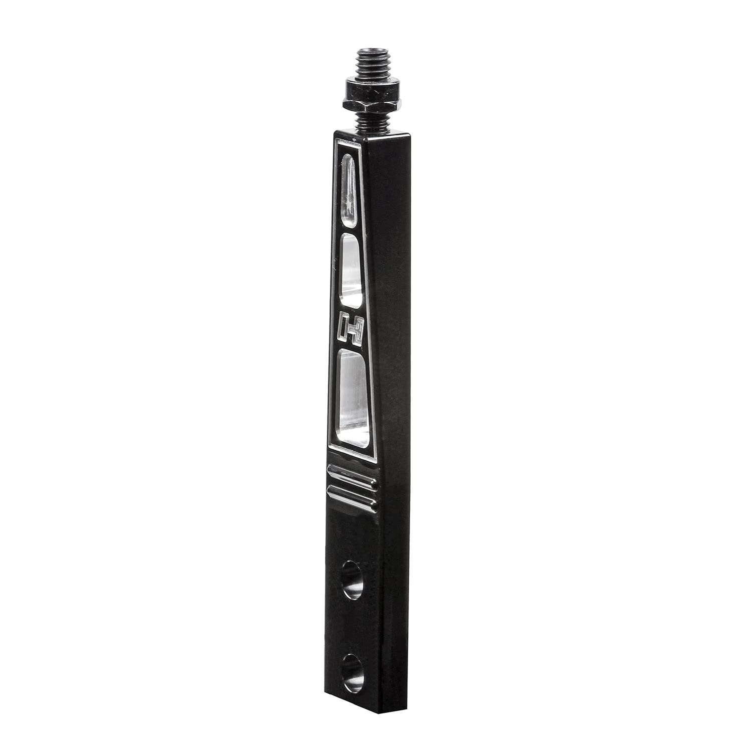 Hurst Shifter Stick 6.00 Inch Straight Black Billet Aluminum Manual Transmission Shift Lever 6.00 Inch Straight Black Aluminum