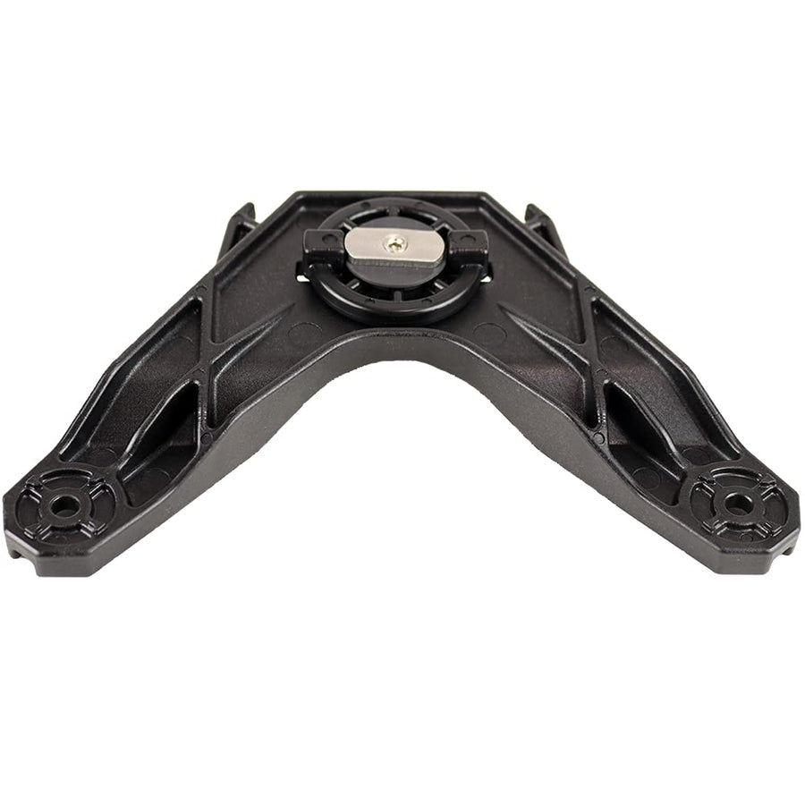 YakAttack Track Mount DoubleHeader | Dual Accessory Mount for Kayak Gear | LockNLoad Compatible | Offset Paddle Holder & Rod Holder Base | Made in USA