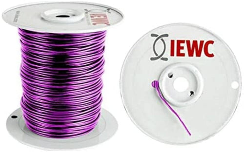 22 Ga Install Bay US GPT All Copper Primary Wire Purple - Coil of 500 Ft