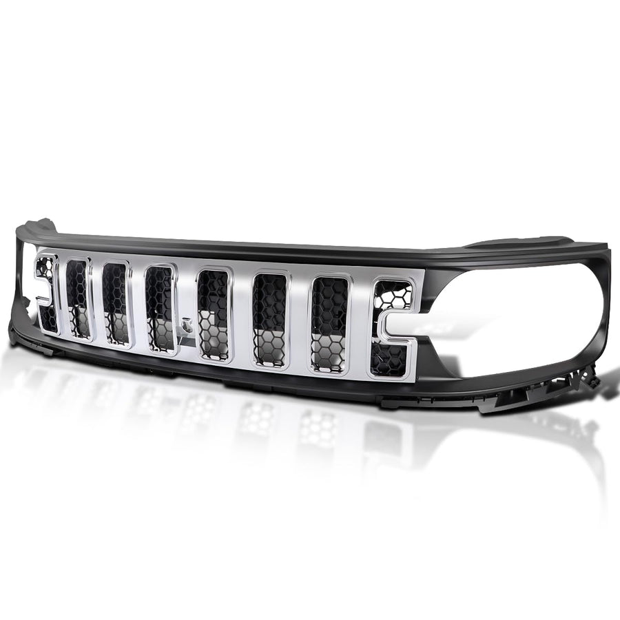 Chrome Honeycomb Mesh Hood Grille Spec-D Tuning Compatible with 2021-2025 Ford Bronco