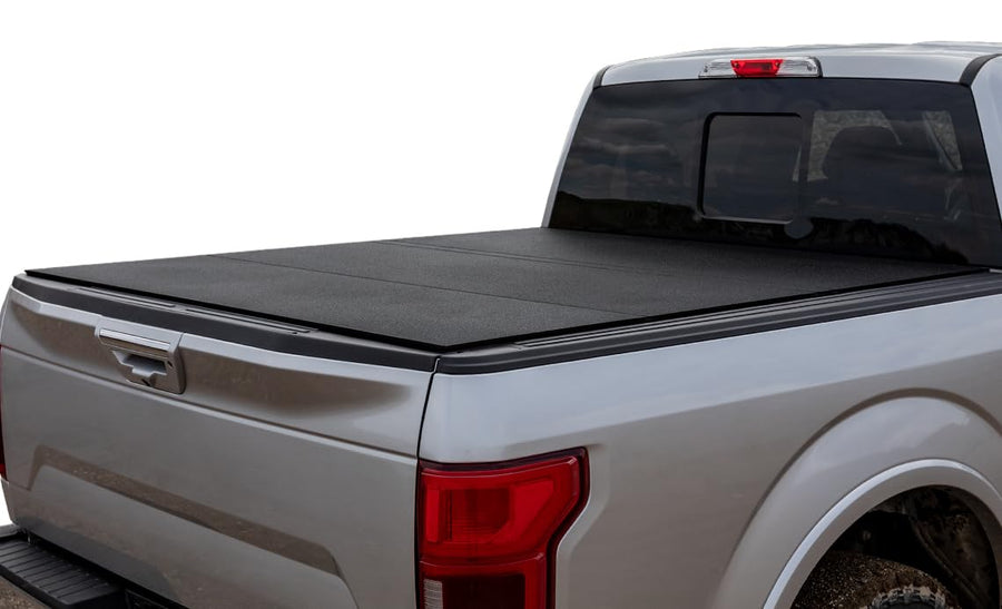 Lomax ACI Folding 15-20 Ford F-150 5.6' Box Hard Tonneau Cover Black Urethane