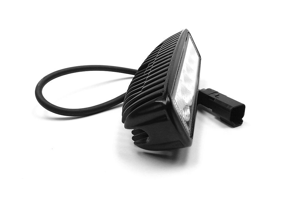 6" Southern Truck 72006 18W LED Flood Light Bar (DT Harness 79900/2,880 Lumens), chrome series
