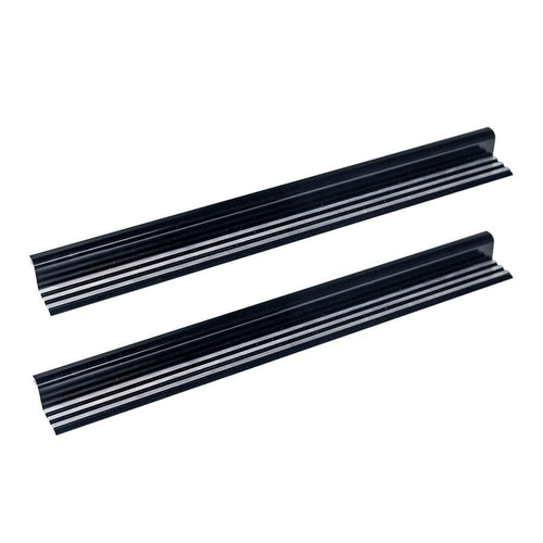 Door Sill Plates for 2007-2013 Jeep Wrangler JK | DV8 Offroad Complete Set for Door Entry Areas | Aluminum Construction| Grooved Pattern | Machined Finish | D-JP-18040-AL