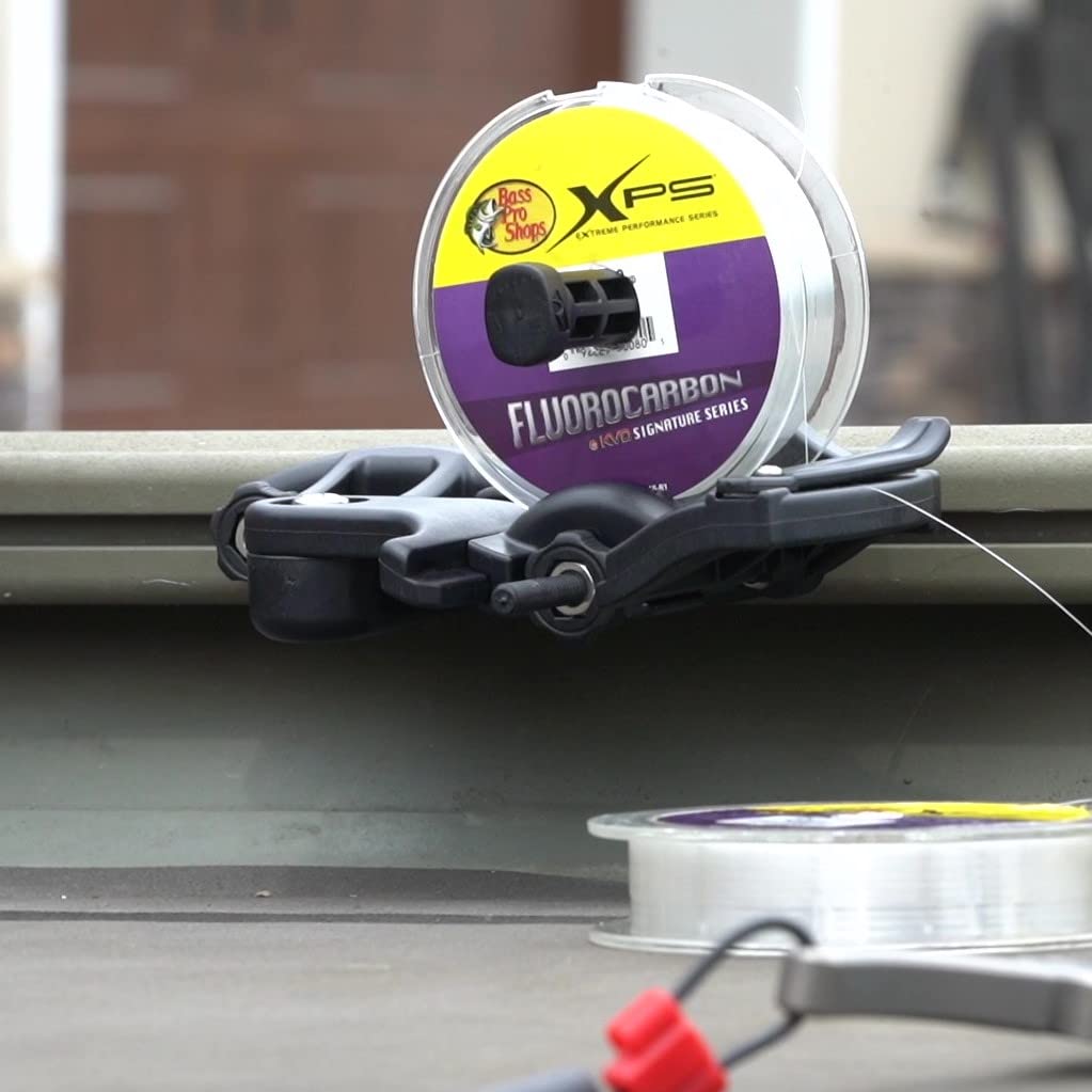 Fishing Reel RAILBLAZA Spooler System Compatible with Gunnel Track Mount for Boat or Kayaks, Compatible with Wide Range of Spools