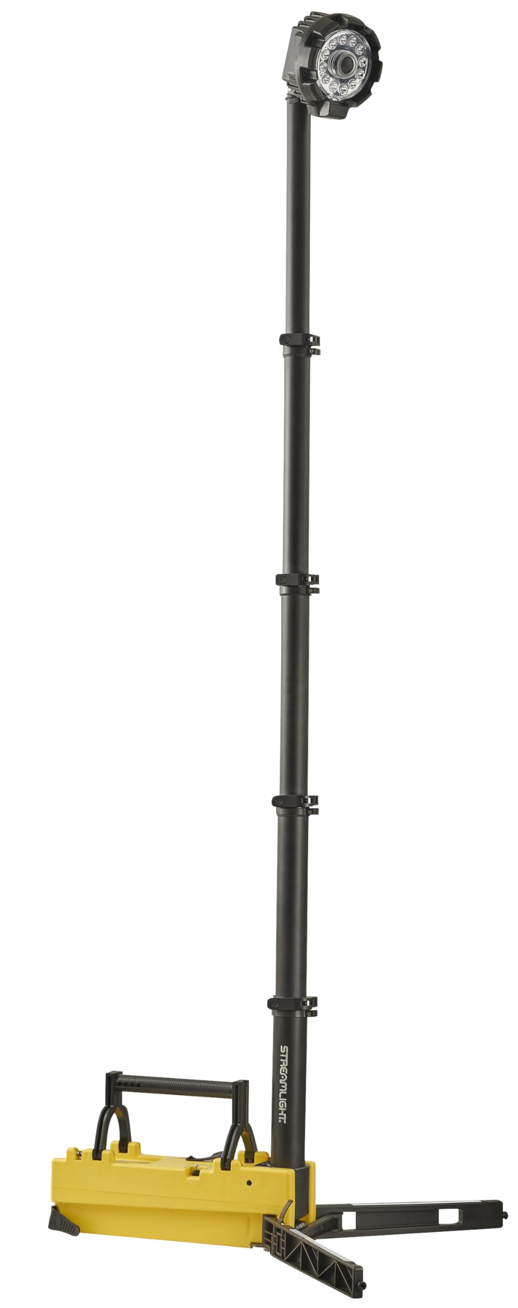 Streamlight Portable Scene Light 45670 10,000-Lumen Portable and Collapsible Flood Light with Heavy-Duty Shoulder Strap, 120V AC Charger, 12V DC Cord and 6-Foot Extension Pole, Yellow