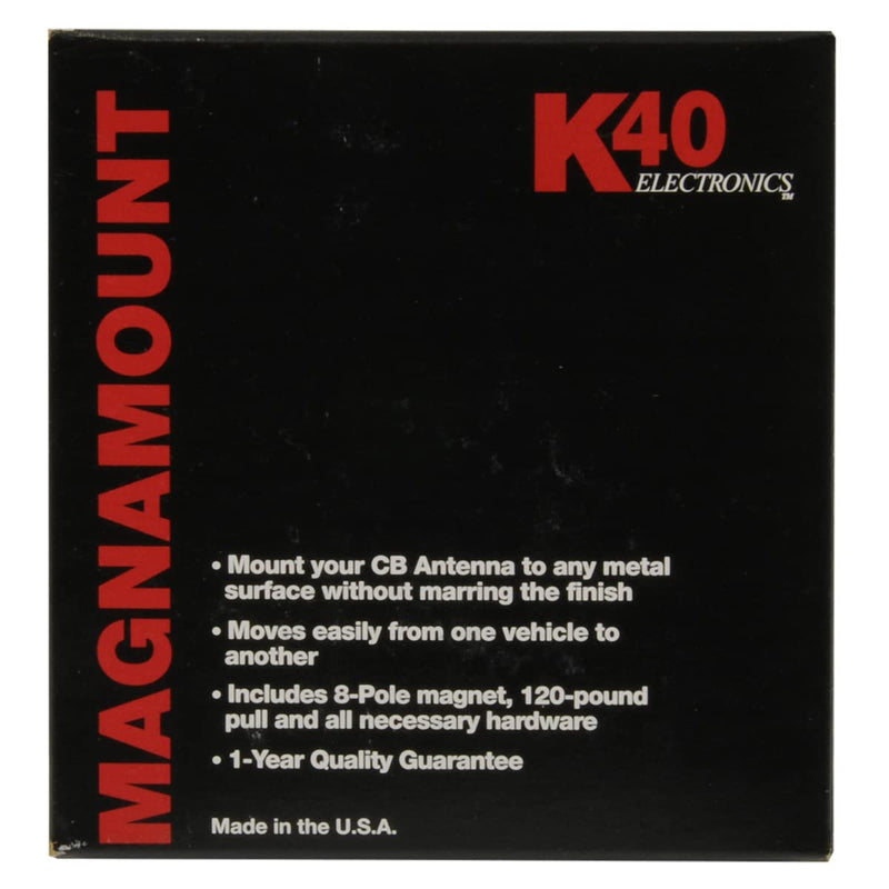 Magnet Mount K40 M-40 Black CB Antenna Base