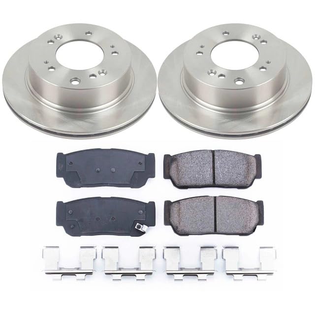 Power Stop KOE5910 Rear Replacement Brake Kit-OE Brake Rotors & Ceramic Brake Pads For Kia Sorento 2007-2009 [Model Specific]