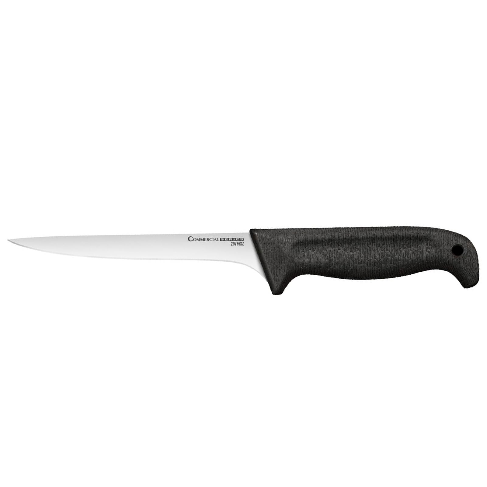 Cold Steel 6" German Filet 4116 Stainless Steel Fixed Blade Straight Narrow Back Full-Tang Game & Fish Processing Cutting Filleting Boning Knife with Ergonomic Kray-Ex Handle