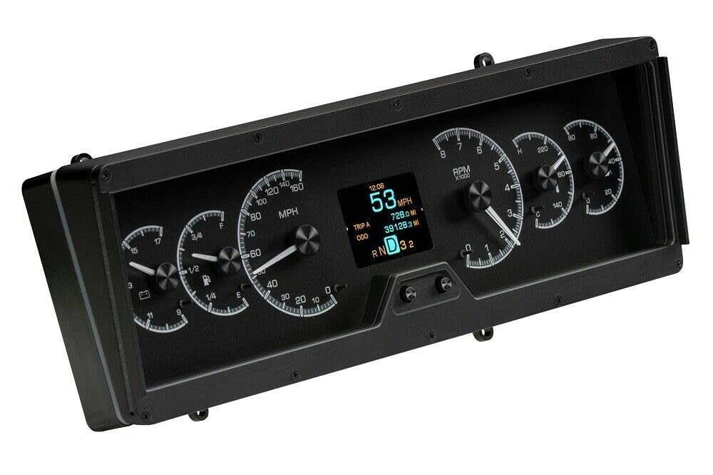 Dakota Digital HDX-78O-CUT-K Analog Gauge System Compatible with 1978-88 Oldsmobile Cutlass Black Alloy