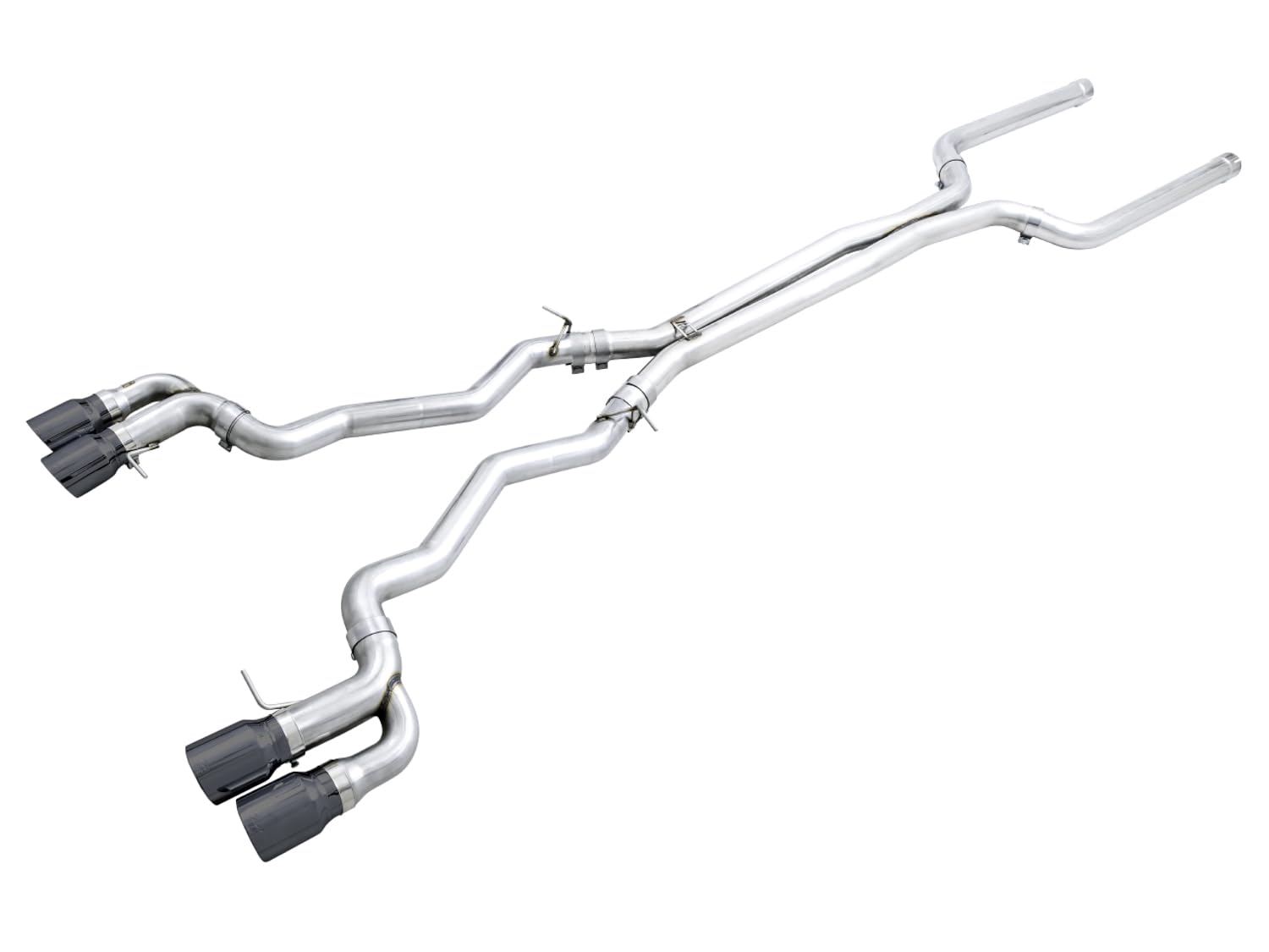 AWE Tuning 4.4T AWD Cat-back Exhaust - Track Edition (Diamond Black Tips) 18-19 BMW M5 (F90) - 3020-43078