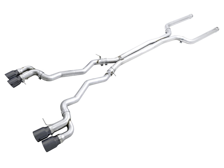 AWE Tuning 4.4T AWD Cat-back Exhaust - Track Edition (Diamond Black Tips) 18-19 BMW M5 (F90) - 3020-43078