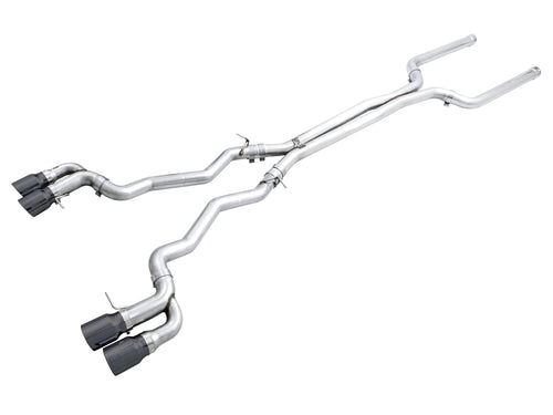 AWE Tuning 4.4T AWD Cat-back Exhaust - Track Edition (Diamond Black Tips) 18-19 BMW M5 (F90) - 3020-43078