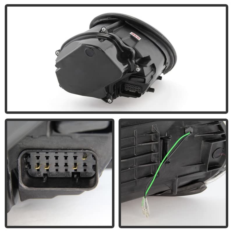 Porsche 911 LED Halo Projector Headlight Spyder Auto PRO-YD-P99705-DRL-BK