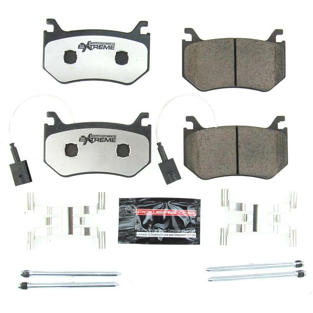 Power Stop Z26-2043, Rear Z26 Street Warrior Carbon Fiber Ceramic Brake Pads For Alfa Romeo Giulia 2017-2023, Alfa Romeo Stelvio 2018-2021 [Model Specific]