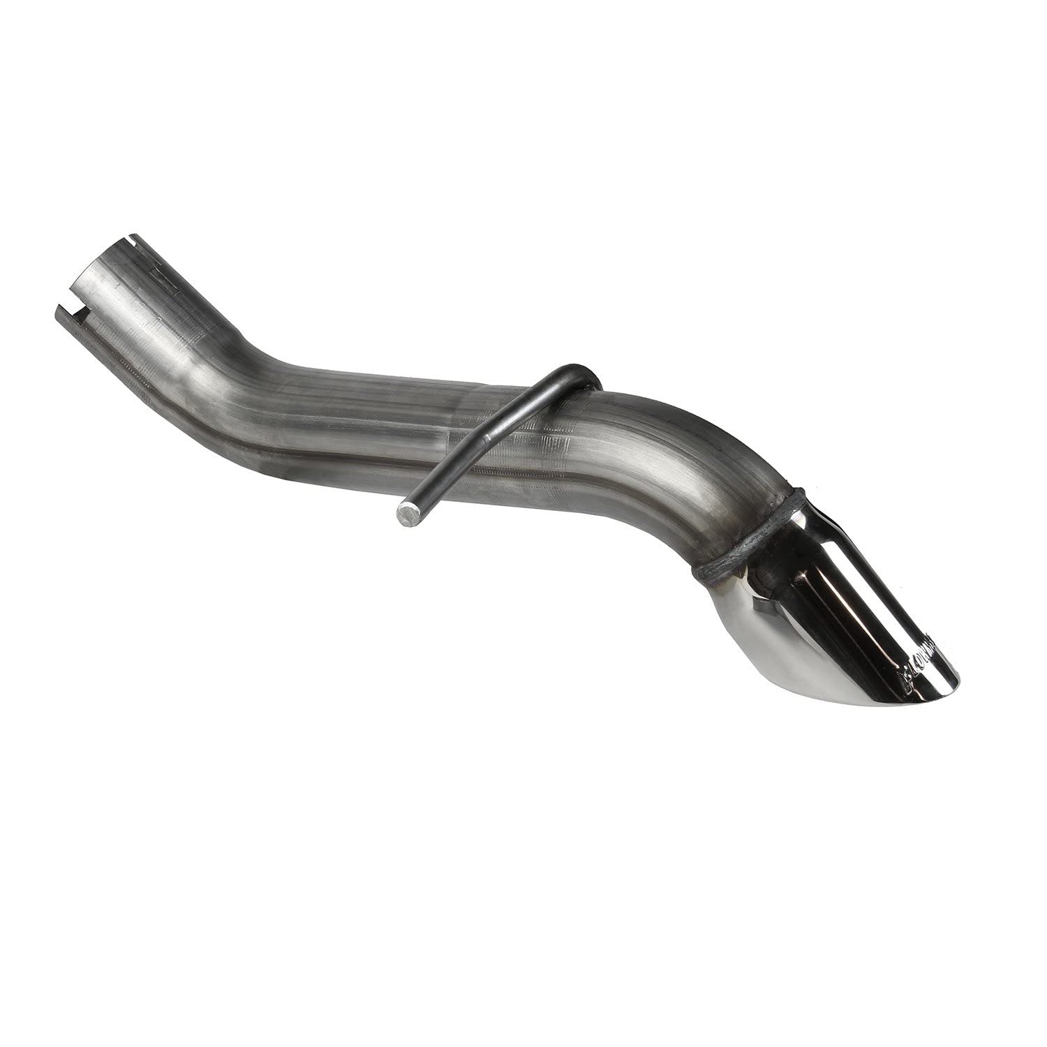 American Thunder Flowmaster 817942 Axle Back Exhaust Kit without Muffler 2.5 Inch 409 Stainless Steel 3 Inch Polished 304 Tip Compatible with 2007-2018 Jeep Wrangler JK 3.6L 3.8L V6 2 and 4 Door