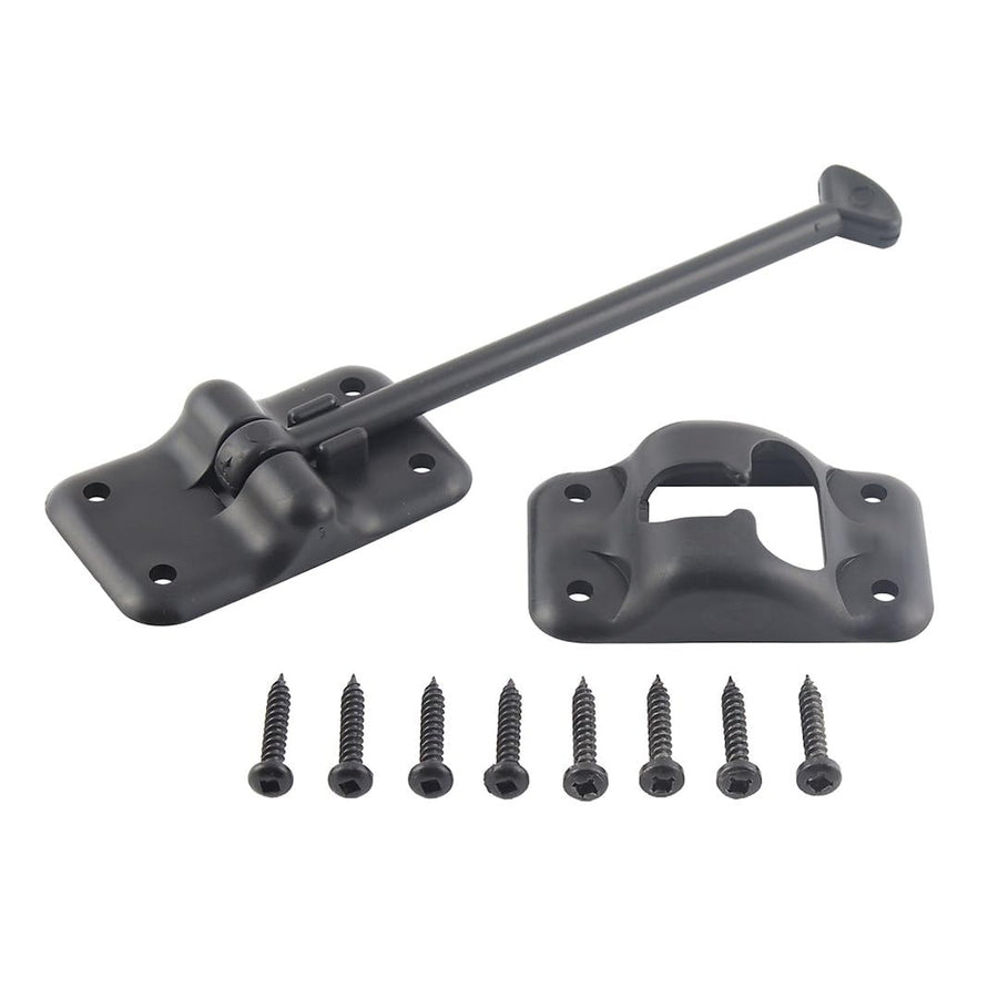 013085BL Ap Products Plastic Door Holdback 6 Black
