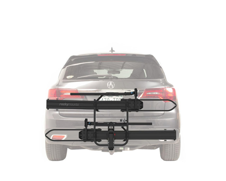GigaWatt RockyMounts 2" Hitch Rack for receivers, Includes ramp, Carries Bikes and ebikes up tp 80lbs Each