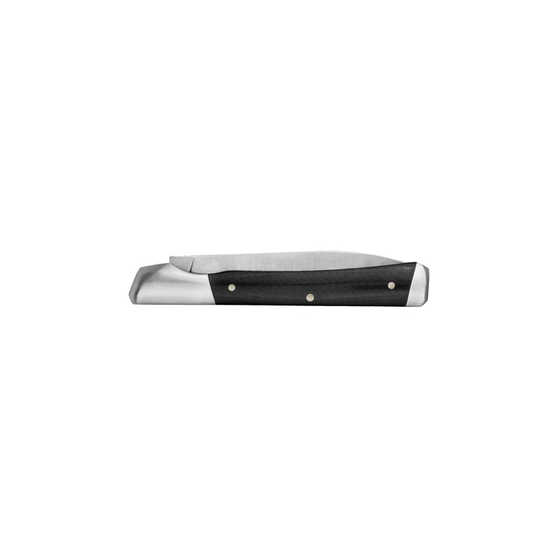 Kershaw Manual Folding Pocket Knife Allegory, Two Bladed Knife with Clip Point and Spear Point Blades, Slipjoint with Micarta Handle, Black