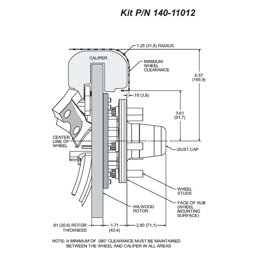 Red FDLI Front Kit,11.00"